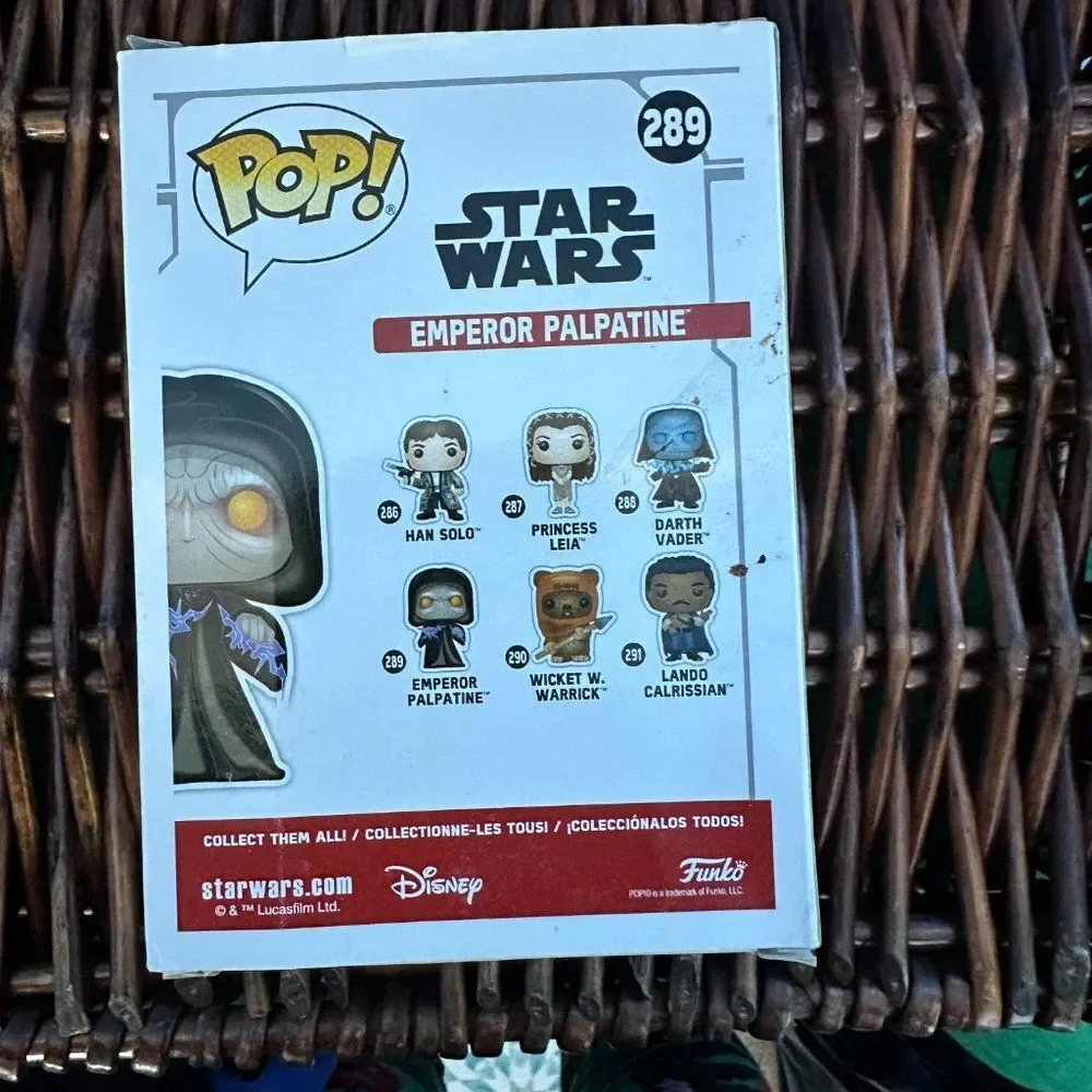 Funko Pop Star Wars #289 Emperor Palpatine Vinyl Figure NIB Collectible